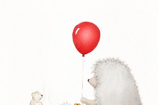 Hedgehog and mouse tea party - Featured image