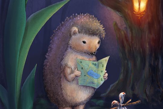 Hedgehog traveller with a road map - Featured image